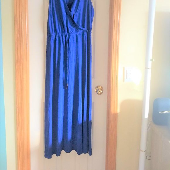 Tristan beautiful cobalt royal blue maxi sleeveless dress NWOT - Picture 3 of 10